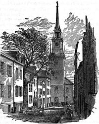 Old North Church Boston  circa 1882