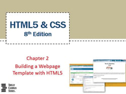 Chapter 2: Building a Webpage Template with HTML5 - Part 1