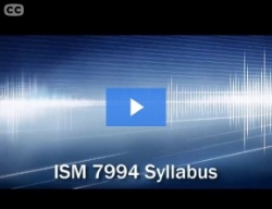 ISM 7994 Course Syllabus